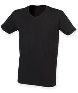 Men's feel good stretch v-neck t-shirt — Black