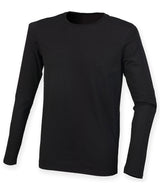 Feel good long sleeved stretch t-shirt — Black