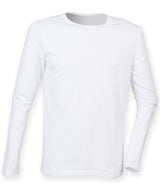 Feel good long sleeved stretch t-shirt — White