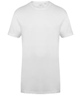 Longline t-shirt with dipped hem — White