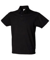 Short sleeve stretch polo — Black