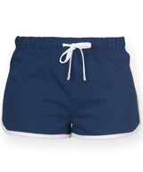 Women's retro shorts — Navy/White