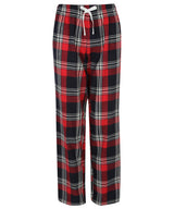 Women's tartan lounge pants — Red/Navy Check