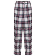 Women's tartan lounge pants — White/Pink Check