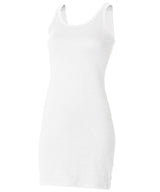 Extra long stretch tank — White