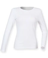 Women's feel good long sleeved stretch t-shirt — White