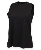 High neck vest — Black
