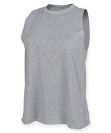 High neck vest — Heather Grey
