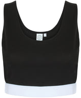 Women's fashion crop top — Black/White