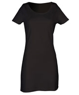 T-shirt dress — Black