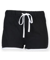 Kids retro shorts — Black/White
