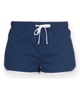 Kids retro shorts — Navy/White
