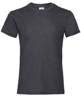 Girls valueweight T — Dark Heather Grey