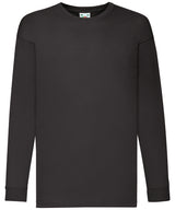 Kids long sleeve valueweight T — Black