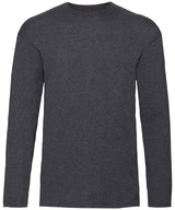 Valueweight long sleeve T — Dark Heather Grey