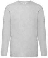 Valueweight long sleeve T — Heather Grey*