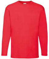 Valueweight long sleeve T — Red