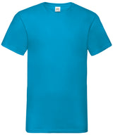 Valueweight v-neck T — Azure Blue