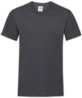 Valueweight v-neck T — Dark Heather Grey