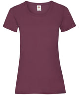 Women's valueweight T — Burgundy