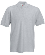 Heavyweight 65/35 polo — Heather Grey*