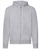 Classic 80/20 hooded sweatshirt jacket — Heather Grey*†