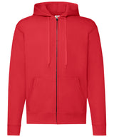 Classic 80/20 hooded sweatshirt jacket — Red