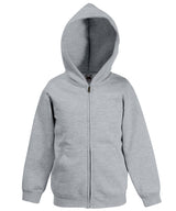 Kids classic hooded sweatshirt jacket — Heather Grey