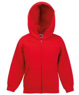 Kids classic hooded sweatshirt jacket — Red