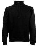 Classic 80/20 zip neck sweatshirt — Black*