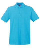 Premium polo — Azure Blue