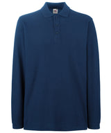 Premium long sleeve polo — Navy