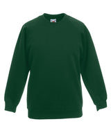 Kids classic raglan sweatshirt — Bottle Green