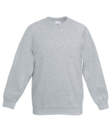 Kids classic raglan sweatshirt — Heather Grey