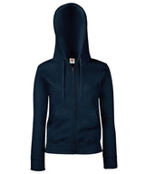 Women's premium 70/30 hooded sweatshirt jacket — Deep Navy
