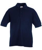 Kids 65/35 piqué polo — Deep Navy