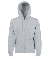 Premium 70/30 hooded sweatshirt jacket — Heather Grey*