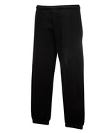 Kids premium elasticated cuff jog pants — Black