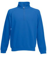 Premium 70/30 zip-neck sweatshirt — Royal Blue