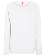 Women's lightweight raglan sweatshirt — White