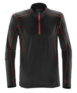 Pulse fleece pullover — Black/Red