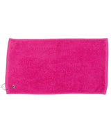Luxury range golf towel — Fuchsia
