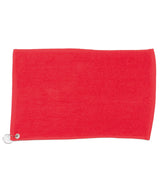 Luxury range golf towel — Red