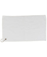 Luxury range golf towel — White