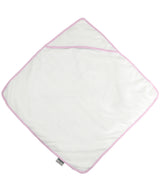 Babies' hooded towel — White/Pink