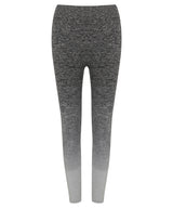 Women's seamless fade out leggings — Dark Grey/Light Grey Marl