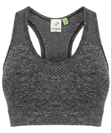 Women's seamless sports bra — Dark Grey Marl