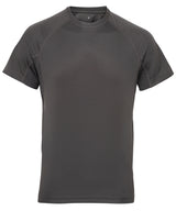 Men's TriDri® panelled tech tee — Charcoal