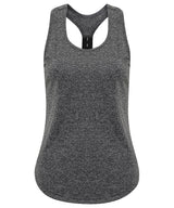 Women's TriDri® performance strap back vest — Black Melange