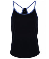 Women's TriDri® yoga vest — French Navy/Blue Melange